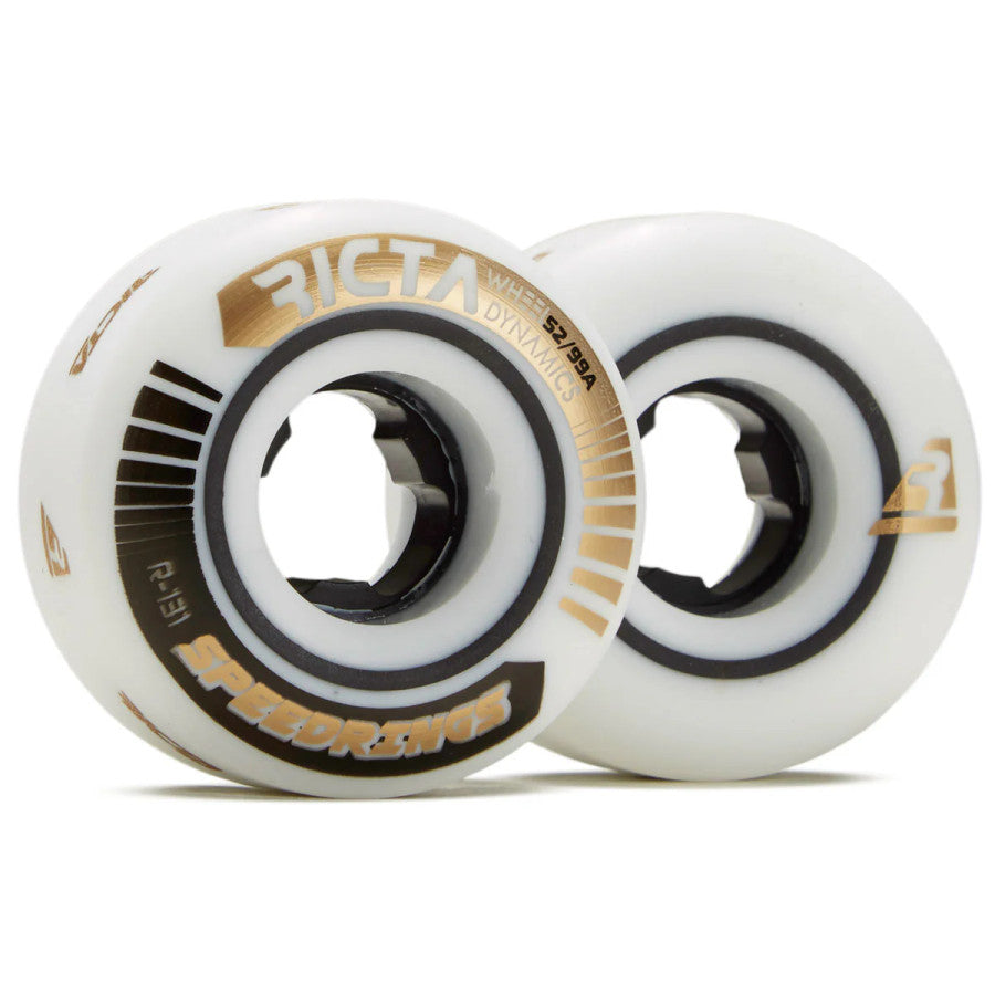 Ricta Speedrings Slim White / Gold Wheels - 52mm 99a